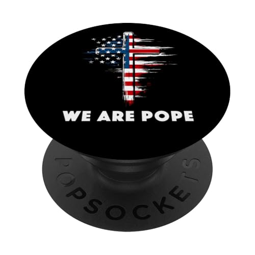 Amerikanischer Papst USA Katholiken Kirche Papst We are Pope PopSockets Klebender PopGrip Amerikanischer Papst USA Katholiken Kirche Papst We are Pope PopSockets Klebender PopGrip von Amerika Papst Outfit für Katholische Herren Damen