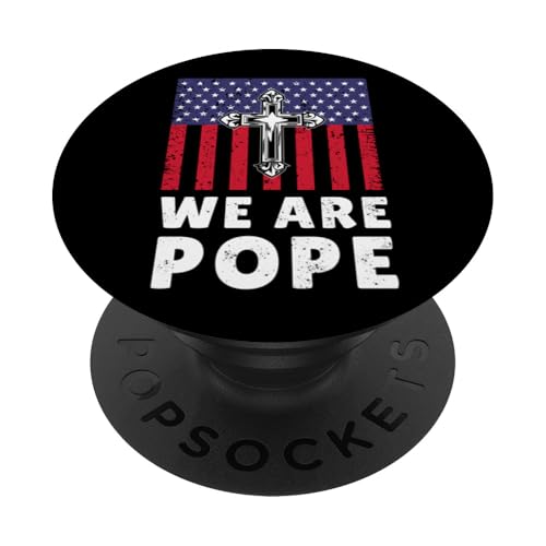 Amerikanischer Papst USA Katholiken Kirche Papst We are Pope PopSockets Klebender PopGrip Amerikanischer Papst USA Katholiken Kirche Papst We are Pope PopSockets Klebender PopGrip von Amerika Papst Outfit für Katholische Herren Damen