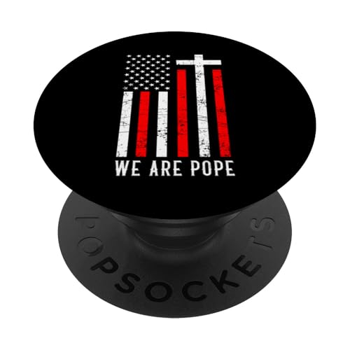 Amerikanischer Papst USA Katholiken Kirche Papst We are Pope PopSockets Klebender PopGrip Amerikanischer Papst USA Katholiken Kirche Papst We are Pope PopSockets Klebender PopGrip von Amerika Papst Outfit für Katholische Herren Damen