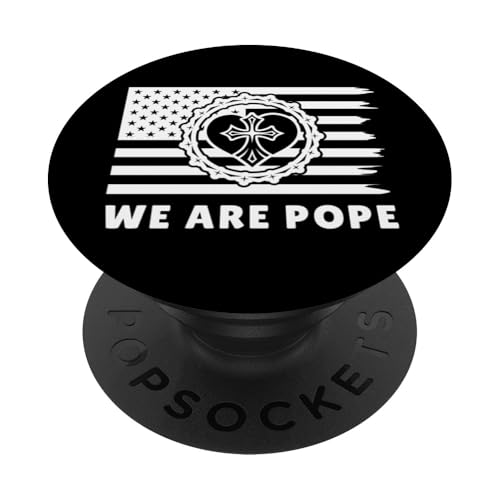 Amerikanischer Papst USA Katholiken Kirche Papst We are Pope PopSockets Klebender PopGrip Amerikanischer Papst USA Katholiken Kirche Papst We are Pope PopSockets Klebender PopGrip von Amerika Papst Outfit für Katholische Herren Damen