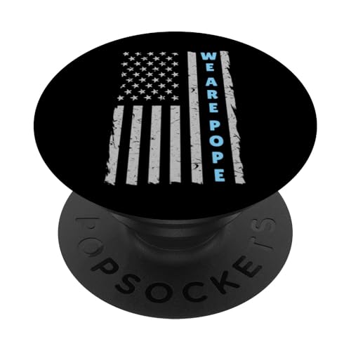 Amerikanischer Papst USA Katholiken Kirche Papst We are Pope PopSockets Klebender PopGrip Amerikanischer Papst USA Katholiken Kirche Papst We are Pope PopSockets Klebender PopGrip von Amerika Papst Outfit für Katholische Herren Damen