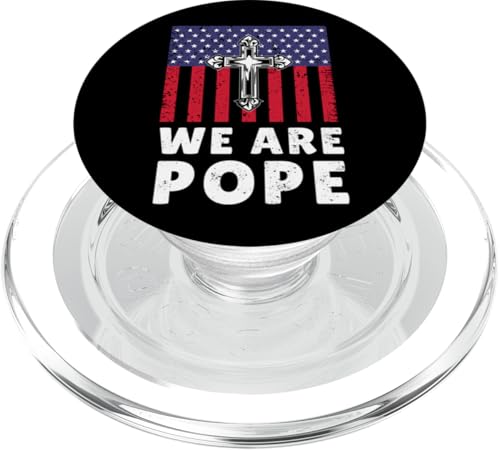 Amerikanischer Papst USA Katholiken Kirche Papst We are Pope PopSockets PopGrip für MagSafe Amerikanischer Papst USA Katholiken Kirche Papst We are Pope PopSockets PopGrip für MagSafe von Amerika Papst Outfit für Katholische Herren Damen