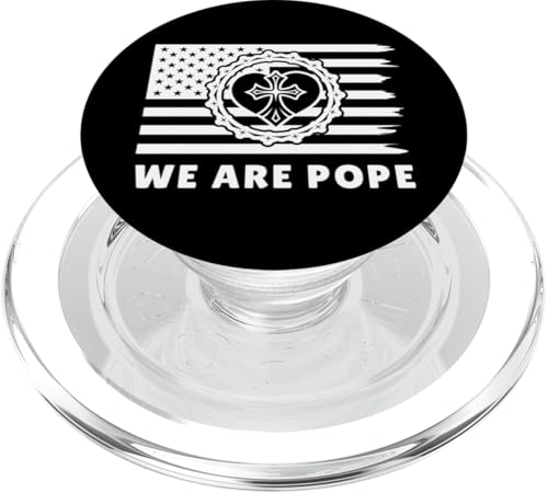 Amerikanischer Papst USA Katholiken Kirche Papst We are Pope PopSockets PopGrip für MagSafe von Amerika Papst Outfit für Katholische Herren Damen