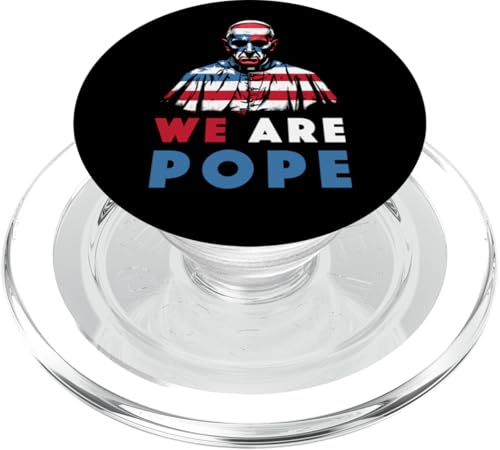 Amerikanischer Papst USA Katholiken Kirche Papst We are Pope PopSockets PopGrip für MagSafe Amerikanischer Papst USA Katholiken Kirche Papst We are Pope PopSockets PopGrip für MagSafe von Amerika Papst Outfit für Katholische Herren Damen