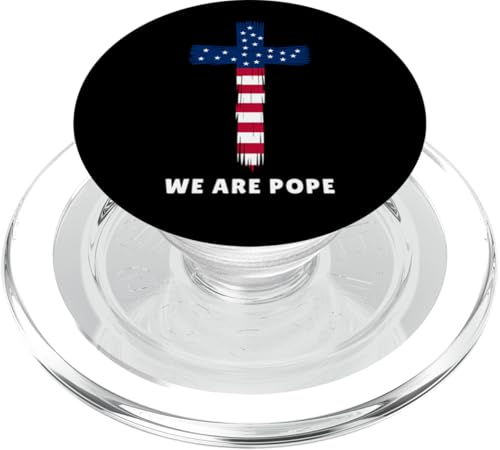 Amerikanischer Papst USA Katholiken Kirche Papst We are Pope PopSockets PopGrip für MagSafe Amerikanischer Papst USA Katholiken Kirche Papst We are Pope PopSockets PopGrip für MagSafe von Amerika Papst Outfit für Katholische Herren Damen