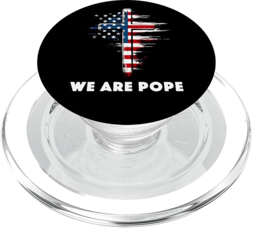 Amerikanischer Papst USA Katholiken Kirche Papst We are Pope PopSockets PopGrip für MagSafe Amerikanischer Papst USA Katholiken Kirche Papst We are Pope PopSockets PopGrip für MagSafe von Amerika Papst Outfit für Katholische Herren Damen