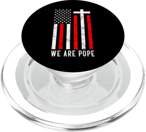 Amerikanischer Papst USA Katholiken Kirche Papst We are Pope PopSockets PopGrip für MagSafe Amerikanischer Papst USA Katholiken Kirche Papst We are Pope PopSockets PopGrip für MagSafe von Amerika Papst Outfit für Katholische Herren Damen