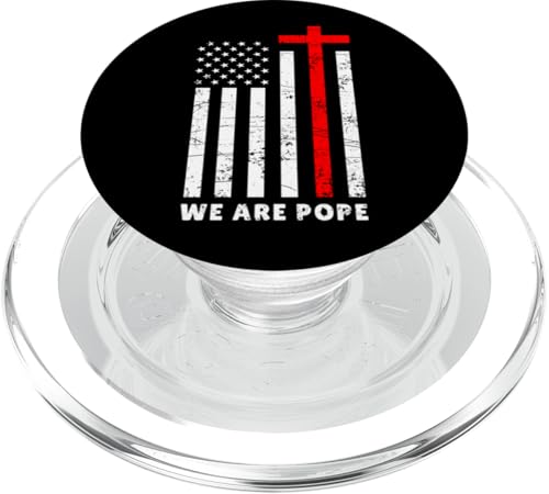 Amerikanischer Papst USA Katholiken Kirche Papst We are Pope PopSockets PopGrip für MagSafe Amerikanischer Papst USA Katholiken Kirche Papst We are Pope PopSockets PopGrip für MagSafe von Amerika Papst Outfit für Katholische Herren Damen