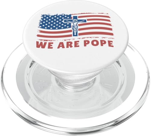 Amerikanischer Papst USA Katholiken Kirche Papst We are Pope PopSockets PopGrip für MagSafe Amerikanischer Papst USA Katholiken Kirche Papst We are Pope PopSockets PopGrip für MagSafe von Amerika Papst Outfit für Katholische Herren Damen
