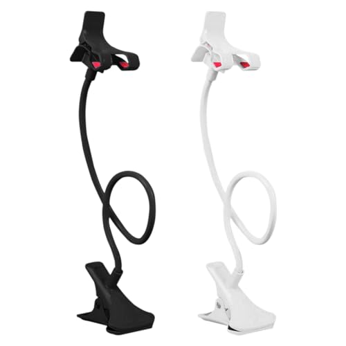 Flexible Halterung Handy, Handyhalterung Schwanenhals Lang, Flexible Halterung Mit Klemme, Telefonhalter Am Bett, Flexible Lazy Arm Telefonhalterung, Verstellbare Handyhalterung,für Schreibtisch, Bett von Amesor