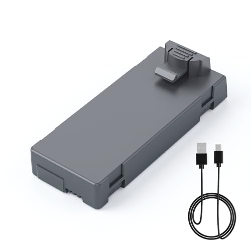 Ameta Drohnenakku, 3,7 V, 1600 mAh, Li-Po, wiederaufladbarer Akku und USB-Kabel für S20 Lite RC Quadcopter Drohne, Schwarz Ameta Drohnenakku, 3,7 V, 1600 mAh, Li-Po, wiederaufladbarer Akku und USB-Kabel für S20 Lite RC Quadcopter Drohne, Schwarz von Ameta