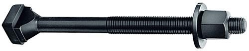 Amf T-Nutenschraube DIN 787 T-Nut 28mm M24 L.160mm Güte 8.8 m.Mutter u.Scheibe von Amf