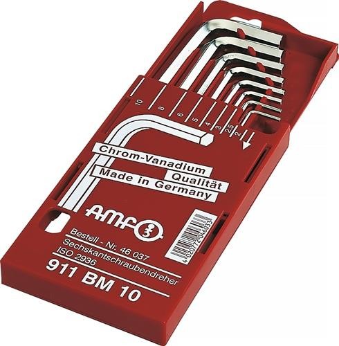 Amf Winkelschraubendrehersatz 911BM 8-tlg.Schiebekassette SW 2-10mm 46037 Amf Winkelschraubendrehersatz 911BM 8-tlg.Schiebekassette SW 2-10mm 46037 von Amf