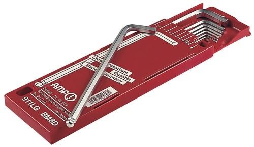 Amf Winkelschraubendrehersatz 911LG-BM8D 8-tlg.Schiebekassette SW 2-10mm 46078 von Amf