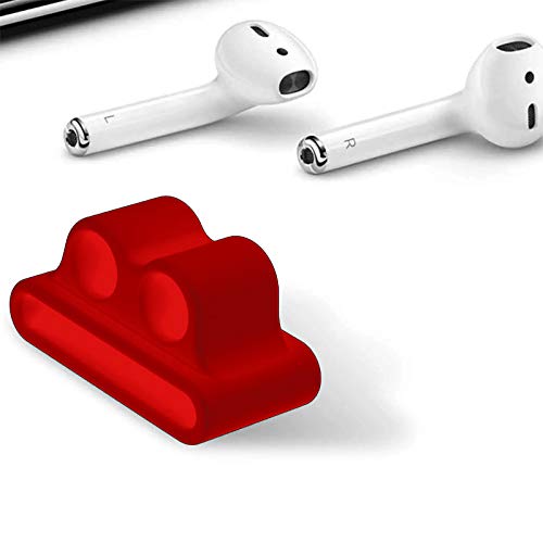 Amial Europe -- Kopfhörer-Gurtclip Kompatibel mit Apple Watch AirPods iWatch [Serie 1/2/3] [Kopfhörerhalter-Clip] [Extra-Qualität] (Rot) von Amial Europe