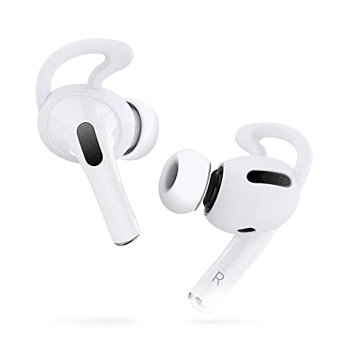 Amial Europe - Silikon-Ohrhörer-Halterungen kompatibel mit AirPods Pro (3 Paar) [Kopfhörer-Ohrstöpsel] [Anti-Sturz-Ohrpolster] [Sport Extra Haftung] (Weiß) von Amial Europe