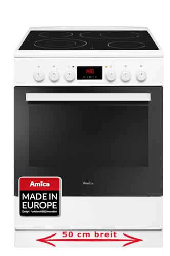 Amica 913 001 Weiß 60cm Standherd Timer Heißluft Glaskeramik Kochfeld Teleskopauszüge Amica 913 001 Weiß 60cm Standherd Timer Heißluft Glaskeramik Kochfeld Teleskopauszüge von Amica