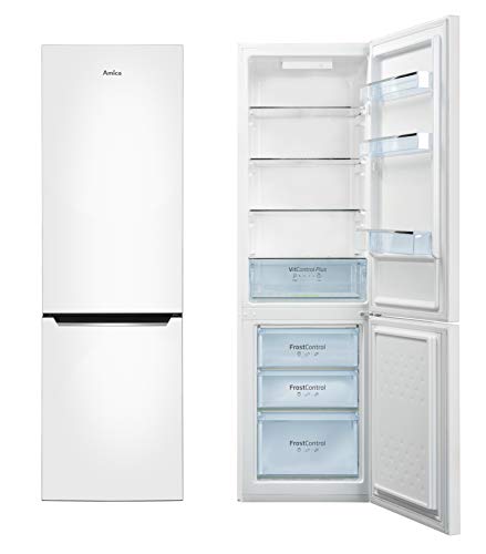 Amica KGCL 387 150 W Kühl-Gefrierkombination / 176cm (H) x 54cm (B) x 55cm (T) / FrostControl im Gefrierbereich/VitControlPlus Schublade/Superkühlfunktion/LED-Display von Amica