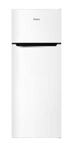 Amica Kühl-Gefrierkombination 211L EEK D 144cm automatisches Abtauen Kühlschrank (Weiß) von Amica