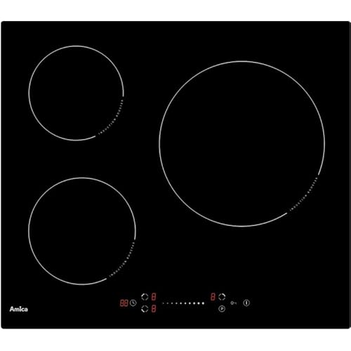 Amica induktionskochfeld 60 cm 3 brenner 7000 w gp371 von Amica