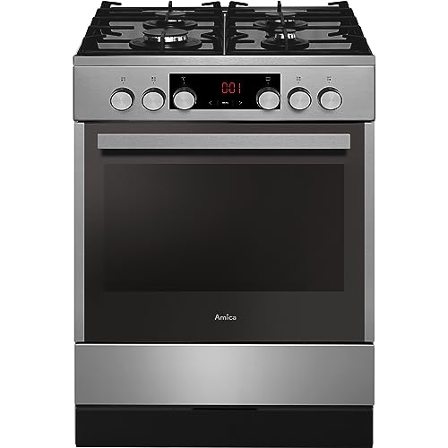 Amica SHEG 914 121 E Standherd Gaskochfeld Elektro Backofen Timer SoftClose Tür Heißluft mit Ringheizkörper Amica SHEG 914 121 E Standherd Gaskochfeld Elektro Backofen Timer SoftClose Tür Heißluft mit Ringheizkörper von Amica