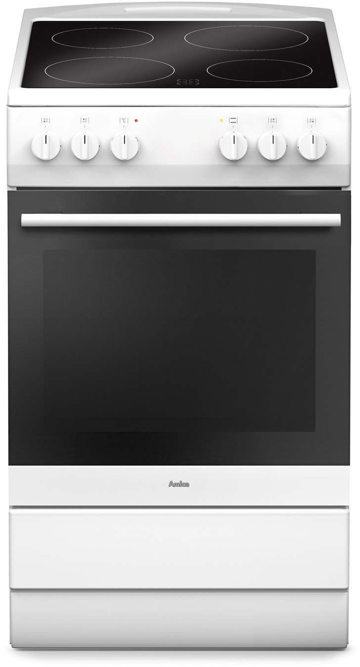 SHC 11505 W Elektroherd mit Glaskeramikfeld weiß / A von Amica