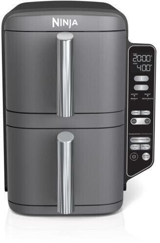 Ninja Doppel-Heißluftfritteuse SL400EU, grau/schwarz von Ninja