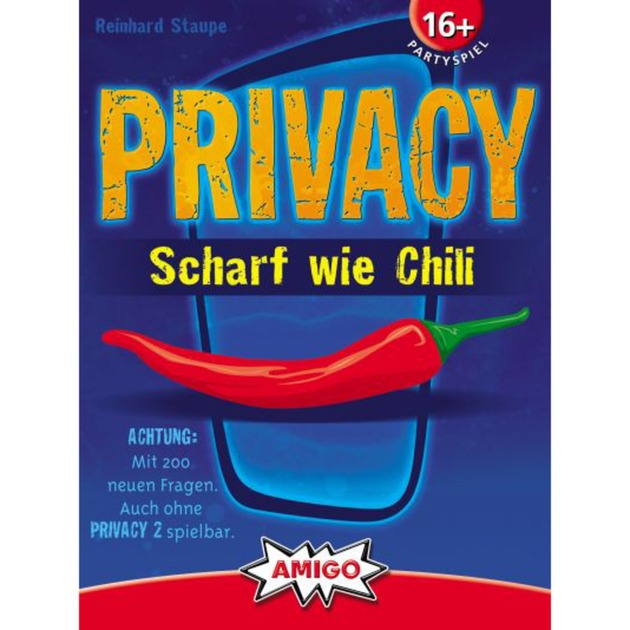 Privacy - Scharf wie Chilli, Partyspiel von Amigo
