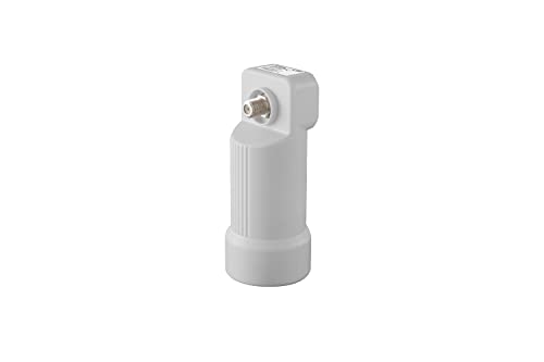 AMIKO LNB Single, 1 Teilnehmer- mit ECO Slim, digital mit Wetterschutz, Full HD, 4K LNB Single – Single LNB digital für Satellit-Fernsehen von Amiko