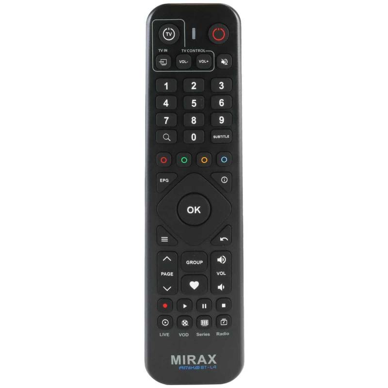 Amiko Mira X BT-L4 Bluetooth Fernbedienung RCU (für Mira X-4200 Schwarz) von Amiko