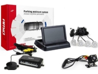 Amio Parksensor Kit tft02 4.3 mit Kamera hd-315-led 4 silberne Sensoren von Amio