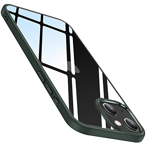 Amizee Kompatibel mit iPhone 14 Hülle [Nie Vergilbung] Crystal Clear Schutzhülle Transparent Dünne Handyhülle iPhone 14 Case (Grün) von Amizee