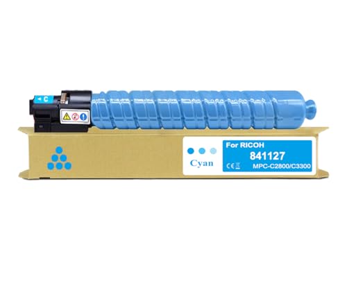 Amla 1 Cyan Toner 841127 Kompatibel mit Ricoh MP C3300 Toner Cyan Ricoh MP C3001 Toner Cyan Ricoh MP C3501 C3001 Toner für Ricoh MP C2800 AD Ricoh MP C2800 SPF Ricoh MP C3300 AD Ricoh MP C3300 SPF von Amla