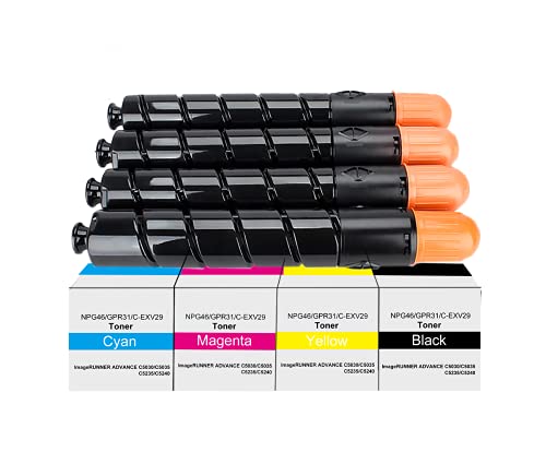 Amla 36000 Seiten Toner Kompatibel mit C-EXV29 NPG-46 GPR-31 Canon C-EXV 29 2790B002 Ersatz für Canon Imagerunner Advance iR-ADV C5030 C5035 C5235 C5240 C5030i C5035i C5235i C5240i (1× Schwarz) von Amla