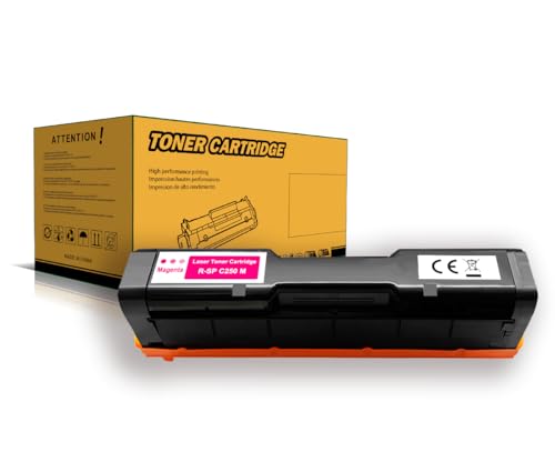 Amla 407545 Toner Kompatibel mit Ricoh SP C250 Magenta für Ricoh SP C250 Toner Magenta Ricoh SPC250 Toner für Ricoh Aficio SP C261SFNw SP C261SFN SP C261DNw SP C250SF C250DN SP C250e SP C250SFw von Amla