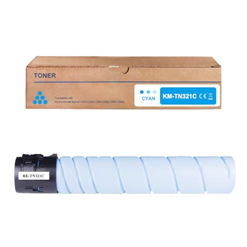 Amla TN321 Toner Cyan Kompatibel mit Konica Minolta TN321C Toner Konica Minolta TN-321 Toner TN-321C Toner für Konica Minolta Bizhub C284 Bizhub C284e C224e C224 Bizhub C364 C364e Amla TN321 Toner Cyan Kompatibel mit Konica Minolta TN321C Toner Konica Minolta TN-321 Toner TN-321C Toner für Konica Minolta Bizhub C284 Bizhub C284e C224e C224 Bizhub C364 C364e von Amla