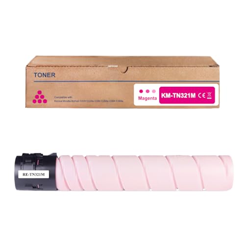 Amla TN-321 Toner Magenta Kompatibel mit Konica Minolta TN321M Toner TN-321M Toner TN321 Magenta Toner für Konica Minolta Bizhub C364 Bizhub C364e C224 C224e C284 C284e von Amla
