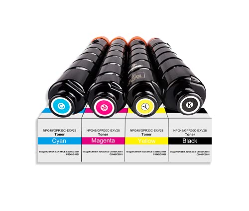 Amla Toner Kompatibel mit Canon C-EXV28 Toner Cyan Canon EXV 28 Canon 2793B002 Toner Ersatz für Canon iR-ADV C5045 C5051 C5250 C5255 Canon iR-ADV C5045i C5051i C5250i C5255i (1× Cyan) von Amla