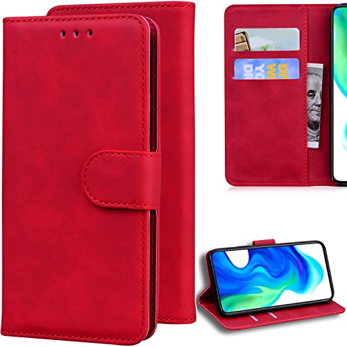 Ammeer Hülle für Infinix Note 40 5G, Prämie Magnetische Flip Folio Cover PU Leder Schutzhülle Handy Tasche Brieftasche Wallet Case Ständer mit Kartenfächer - Rot Ammeer Hülle für Infinix Note 40 5G, Prämie Magnetische Flip Folio Cover PU Leder Schutzhülle Handy Tasche Brieftasche Wallet Case Ständer mit Kartenfächer - Rot von Ammeer