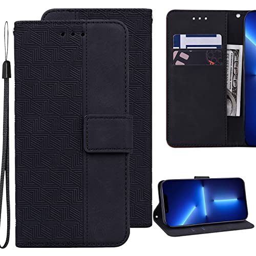 Ammeer Hülle für Sony Xperia 1 VI, Magnetische Flip Folio PU Leder Schutzhülle Tasche Case Cover Wallet Brieftasche Stand mit Kartenfächer Kartenfach Trageschlaufe - Schwarz von Ammeer