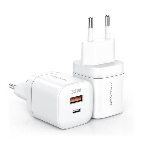 Amoner 2 Pack USB A+C Charger Pack, 33W 2-Port Ldegerät, USB C Phone Adapter for iPhone 16 15 14/13/12 Pro Max Plus XR SE iPad, Samsung Galaxy Power Supply Fast Charger Plug Fast Power Amoner 2 Pack USB A+C Charger Pack, 33W 2-Port Ldegerät, USB C Phone Adapter for iPhone 16 15 14/13/12 Pro Max Plus XR SE iPad, Samsung Galaxy Power Supply Fast Charger Plug Fast Power von Amoner