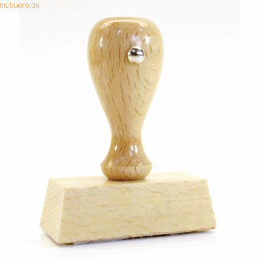 Amos Textstempel Holz Original an Mandant von Amos