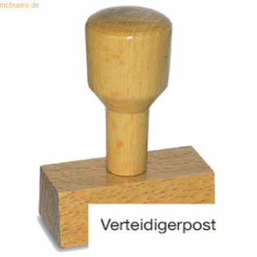 Amos Textstempel Holz Verteidigerpost von Amos