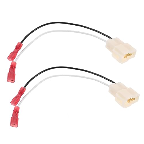 Amosfun 1 Paar Hornstopfen Kabelstecker Lautsprecherkabel Stereo-Kabelbaum Radiokabelbaum für Autoradio Radioadapterkabelbaum Auto-Lautsprecher-Adapter Lautsprecherdrahtanschluss Plastik von Amosfun