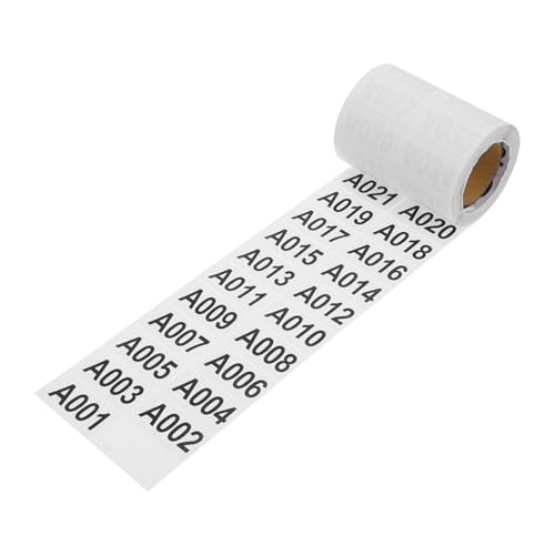 Amosfun 1 Rolle Zahlenflussnummernbezeichnung Etiketten farbig seriell erste Klassifizierungsetikett Aufkleber mit Klassenzimmernummern Nummernaufkleber Papier Weiß Amosfun 1 Rolle Zahlenflussnummernbezeichnung Etiketten farbig seriell erste Klassifizierungsetikett Aufkleber mit Klassenzimmernummern Nummernaufkleber Papier Weiß von Amosfun