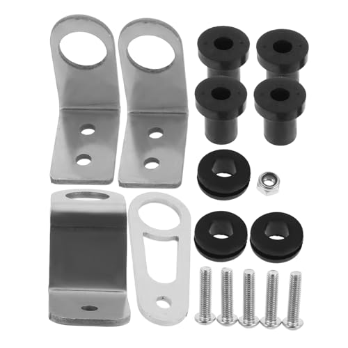Amosfun 1 Satz Kühlerhalterung Auto Radiatorhalterung Radiator Montagehalterung K-Swap Kühlerhalter Metall Kühlermontagehalterung Autokühlerhalter Kühlermontagesatz Heizkörpergestell Gummi von Amosfun
