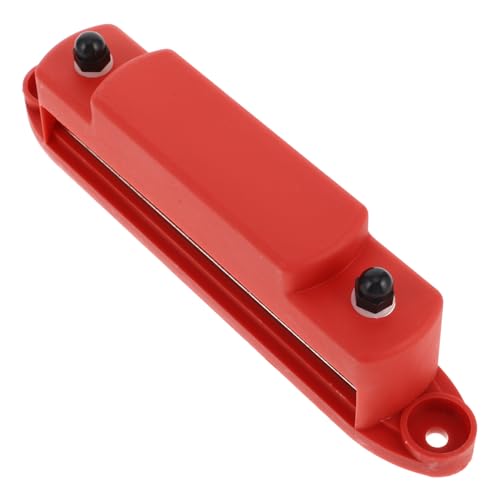 Amosfun 1 Satz Stromschiene Bodenverteilerblock Verstärker-stromverteilerblock Wohnmobil-yacht-sammelschiene Bodenblock Kfz-stromverteilerblock Quadratisches Terminal Rot Rostfreier Stahl von Amosfun