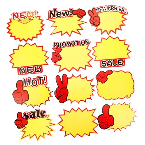 Amosfun 120Stücke Sternförmige Preisschilder Neon Verkaufsetiketten Für Einzelhandel Gastronomie Fundraising Auffällige Papierpreisschilder Mit Einzigartigem Design Verschiedenen von Amosfun