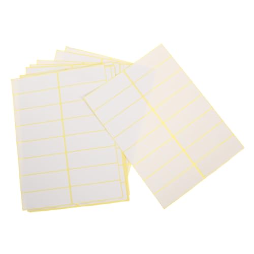 Amosfun 15 Blatt Preisschild Aufkleber Etiketten schreibbar Etikett-Aufkleber Preisaufkleber für Schreibwaren kleine Preisaufkleber weiße Aufkleber zur Beschriftung selbstklebendes Papier von Amosfun