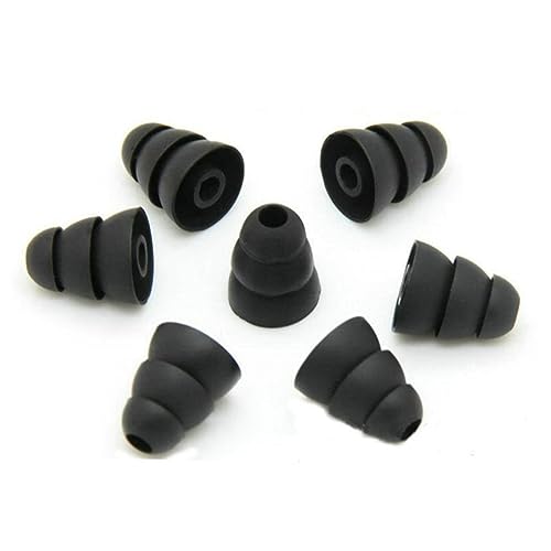 Amosfun 1Paar Ohrstöpsel Für Ear Kopfhörer Ersatz Ohrhörer Kappen in Schwarz Kompatibel Mit Telefon von Amosfun